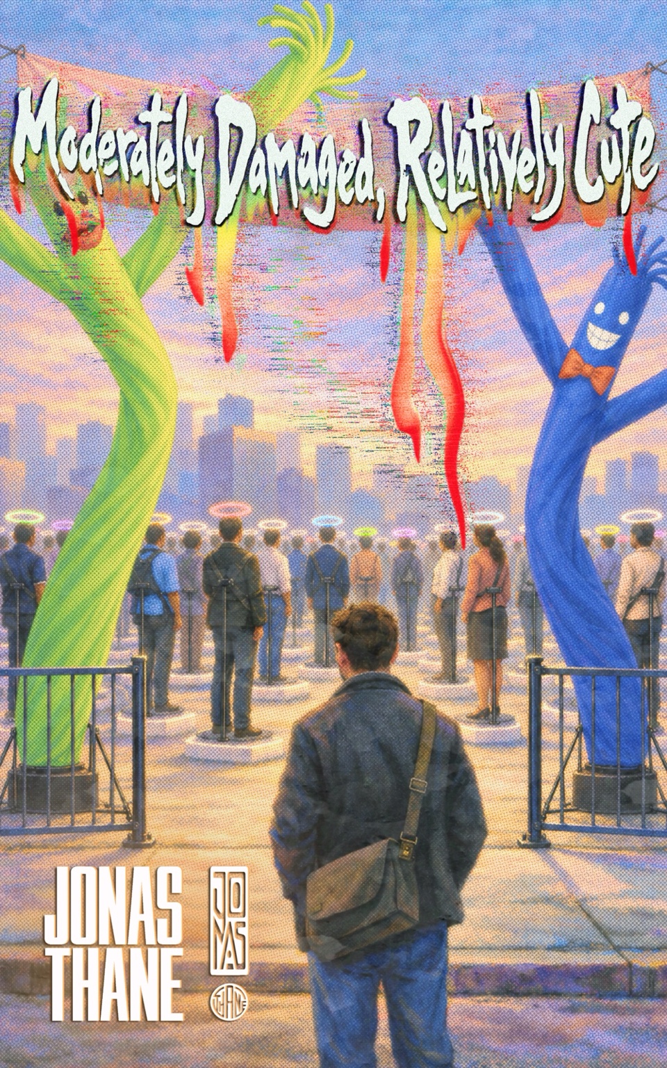 Cover mock-up for Moderately Damaged, Relatively Cute